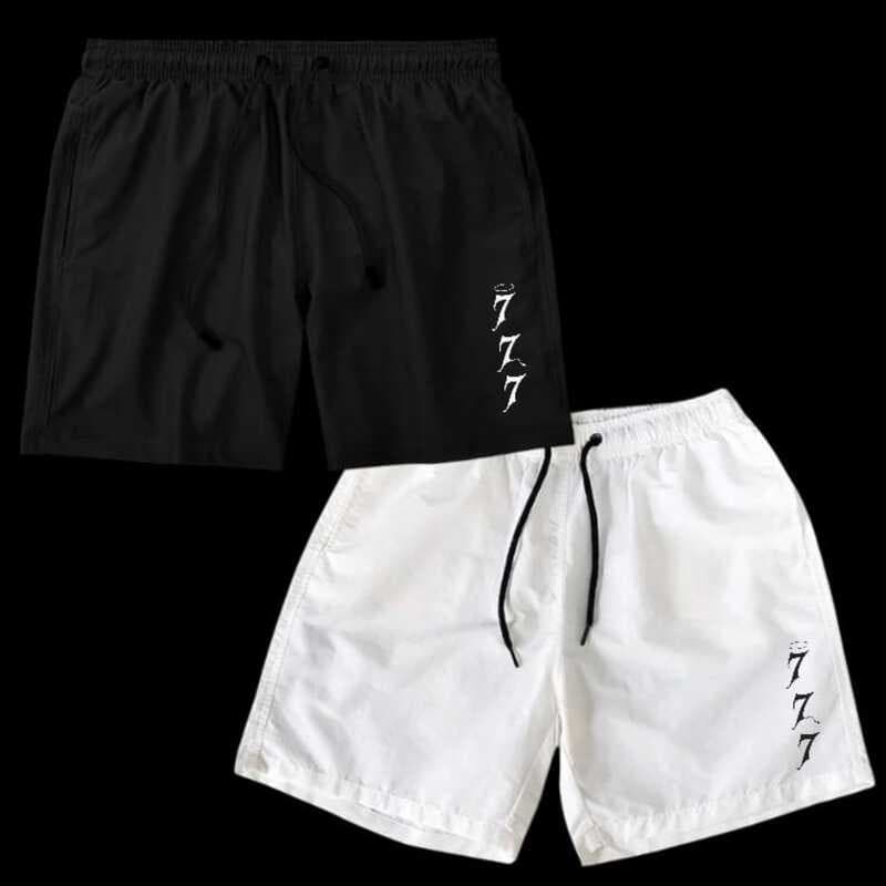 Kit 2 Bermudas Short Tactel Mauricinho Personalizadas DTF 777 Alta Qualidade