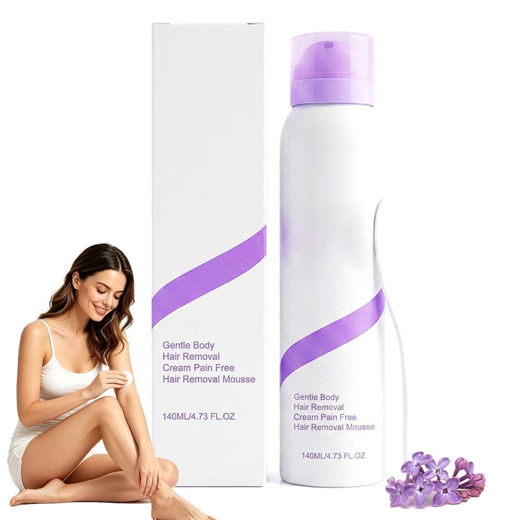 Creme Depilatório para Mulheres - Removedor de Pelos do Biquíni e do Corpo, Creme Suave para Remoção de Pelos Faciais, F