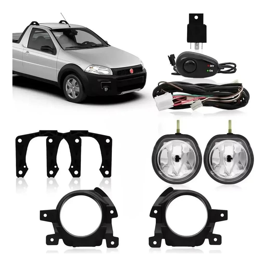 Kit Auxiliar Milha Strada 2012 2016 Completo