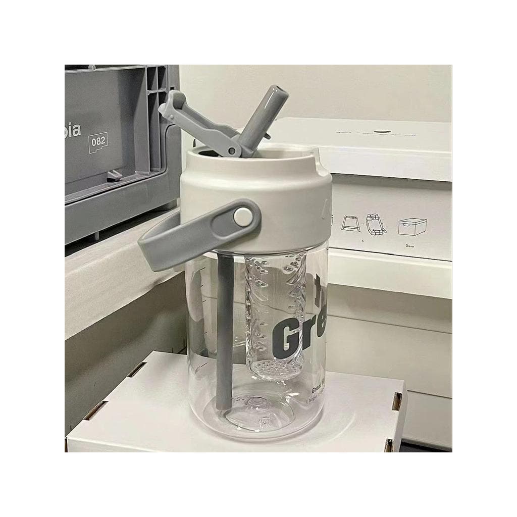 Copo de água de grande capacidade de verão para meninas estilo de alto valor prático copo de palha esportivo novo estilo
