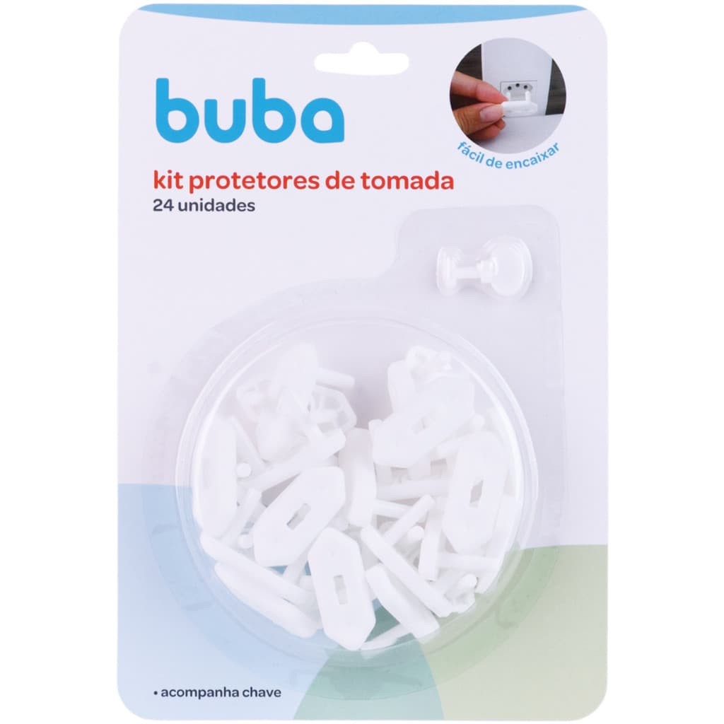 Kit Protetores  de Tomada - 24 Peças Buba