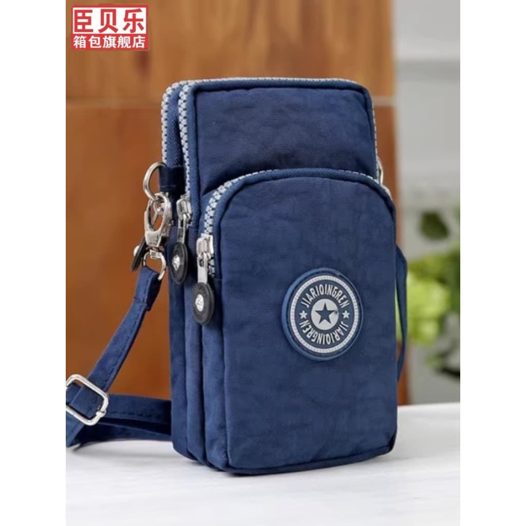 Bolsa para celular feminina transversal, capa para celular para idosos, pescoço pendurado, camada dupla, bolsa esportiva