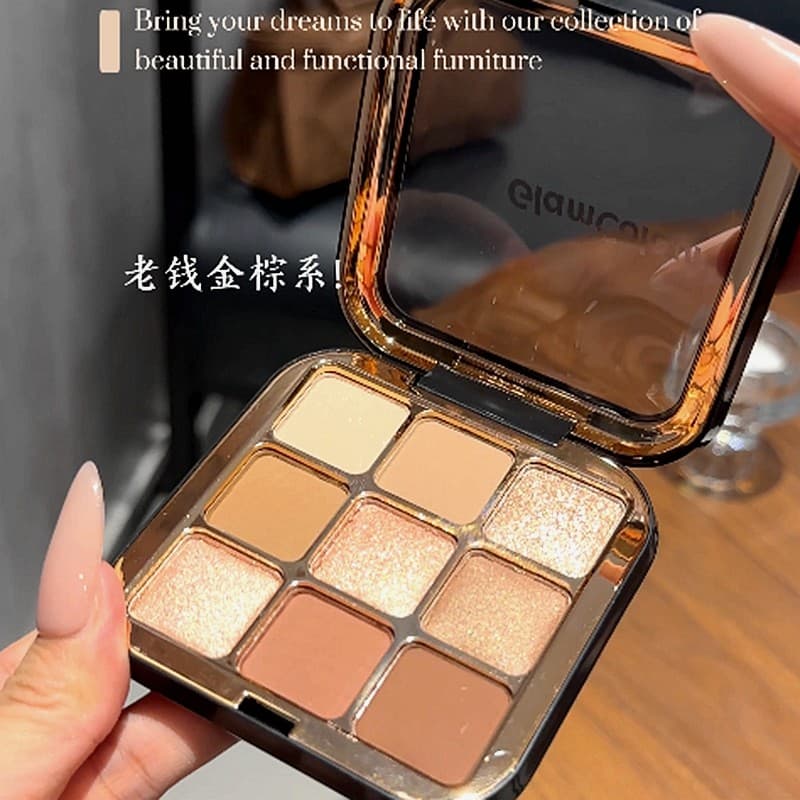 Paleta de sombras de nove cores de cor mágica uma paleta multiuso fosco perolado tudo-em-um paleta olho Ma