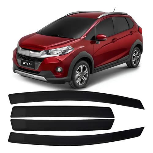 Calha De Chuva Acrilica Fumê Wrv 2017 A 2021 4 Portas