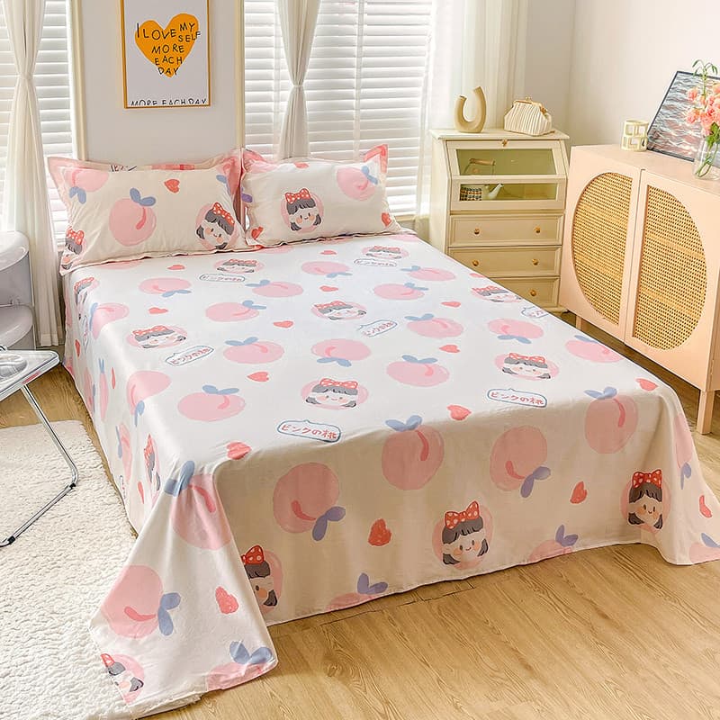Lençol de algodão puro peça única algodão 100 dormitório estudantil cama de solteiro crianças 0.9/1.2m1.5m lençol cama d