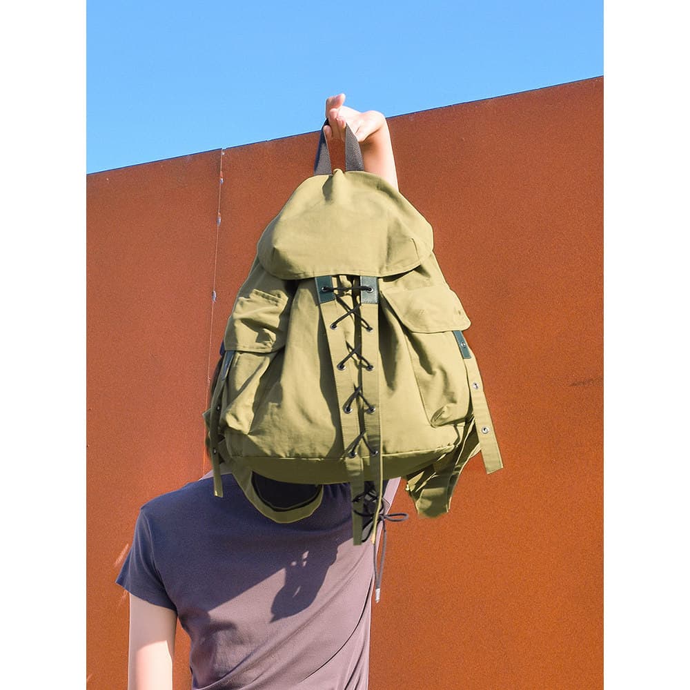 Mochila de lona Original ins feminino na moda saco estilo Punk rua simples saco de escola Casual pano mochila feminina