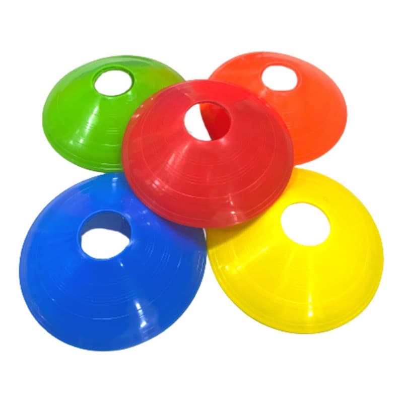 Kit 20 Chapéu Treinamento Chinês Demarcatório Half Cone Chapéu Chinês Treino Funcional