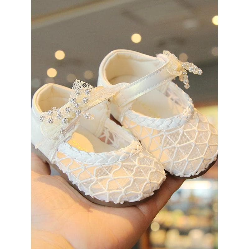 Primavera verão novo estilo sandálias da menina do bebê de sola macia sapatos de princesa 1 a 2 anos de idade sapatos da