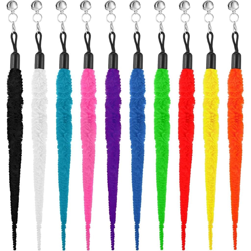 10 Peças de Refil de Brinquedo para Gatos em Forma de Verme, Brinquedos Interativos para Gatos, Refil de Verme de Pluma