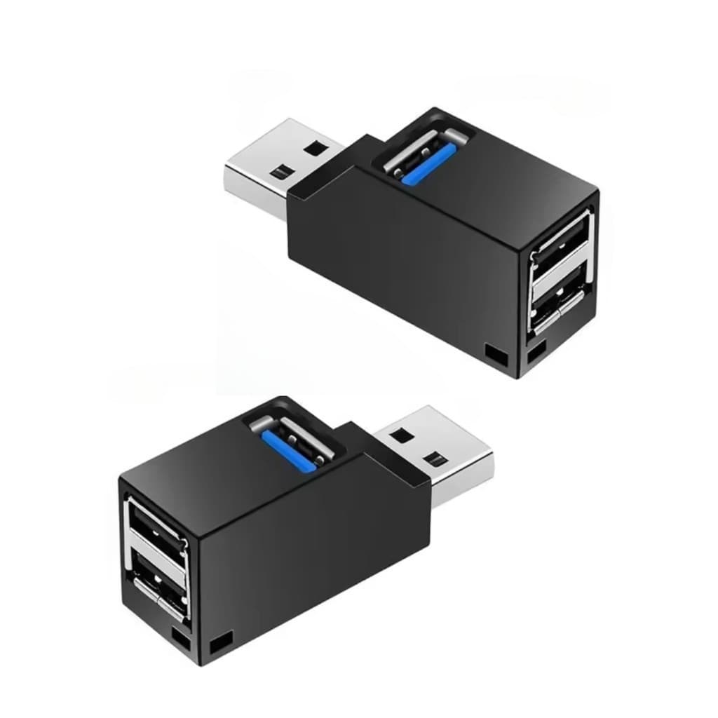 Oferta com 2 Hub Usb 3 Portas Mistas Usb 3.0 Usb 2.0 H025 Preto