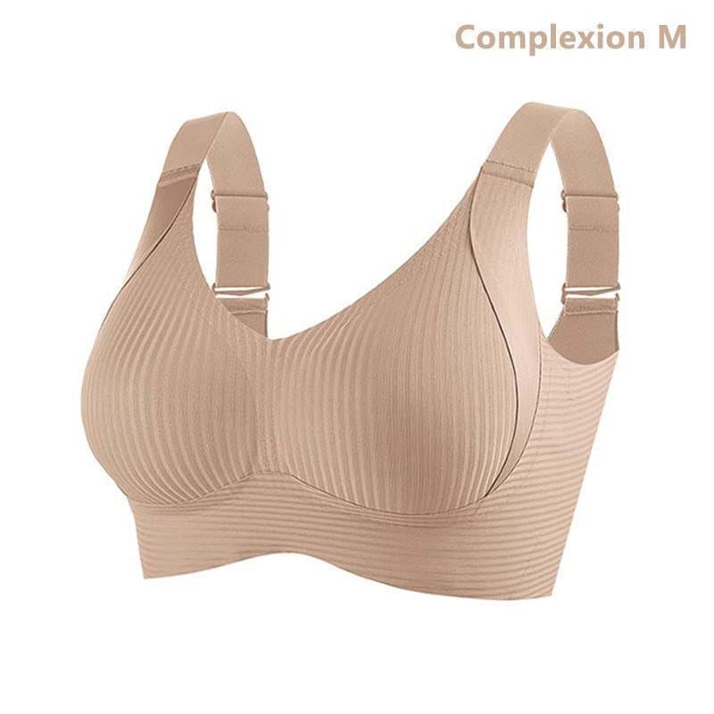 xinghernew 2025 Roupa Íntima Feminina Sem Costura Estilo Fino Seios Grandes Pequenos Fio Sutiã Removível Plus Size E Ant
