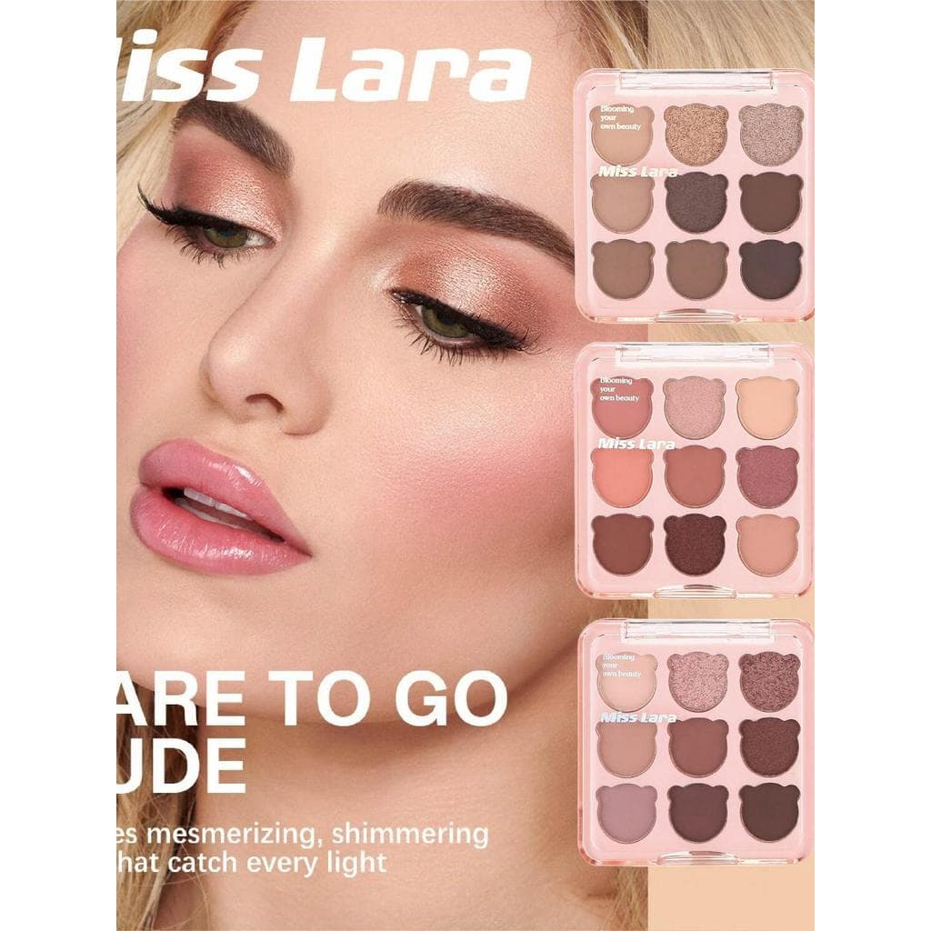 Novo MISSLARA urso paleta de nove cores fosco perolado cor terra fumado Jiugongge sombra Cross-Border