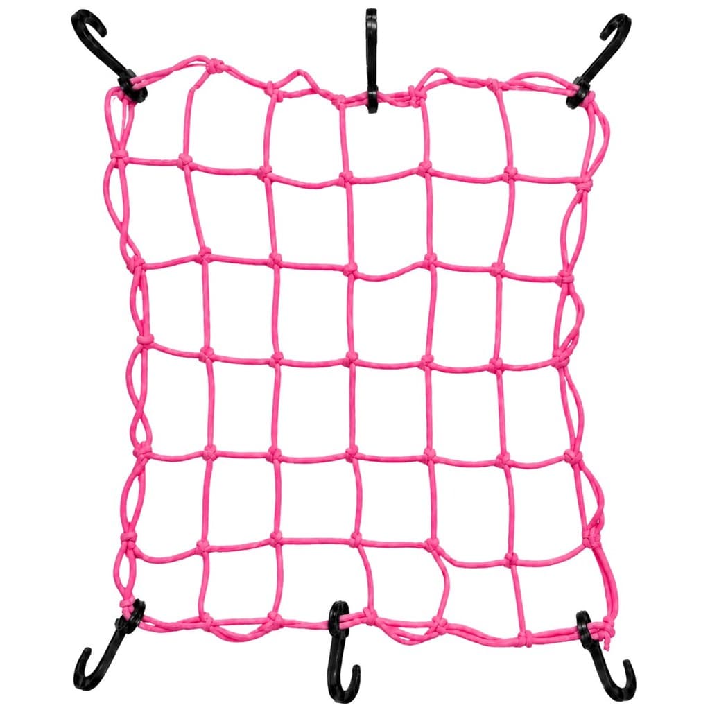 Rede Elástica Aranha Moto Bagageiro Redinha Rosa Pink 35x35