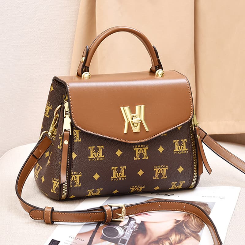 High-End estilo ocidental pequeno quadrado saco feminino 2026 primavera verão novo estilo na moda moda impressão luz lux