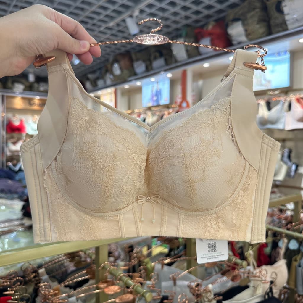 8036 seios grandes sem fio reunindo pequeno copo cheio Anti-reflexo Ultra-fino c copo roupa interior recebendo seios lat
