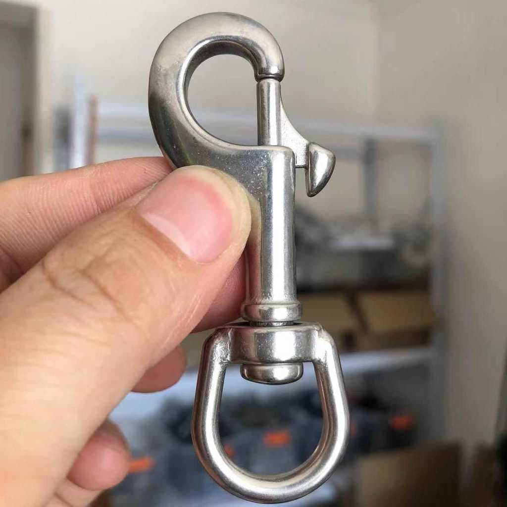 304 aço texteless gancho Pet gancho cão corrente fivela trela cabeça gancho universal médio grande cão universal gancho