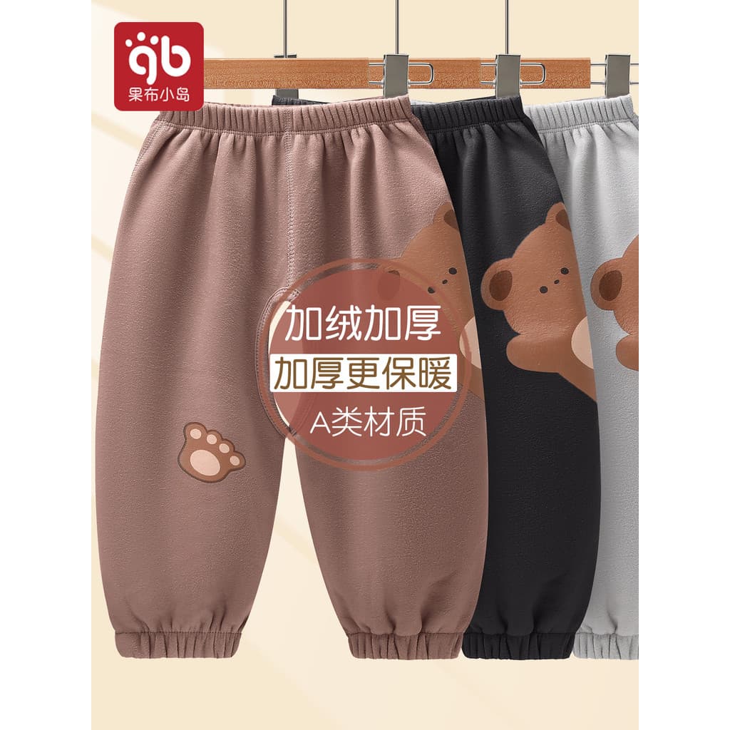 Bebê aberto virilha calças de lã outono inverno Bloomers bebê calças casuais meninos meninas garfo calças virilha aberta