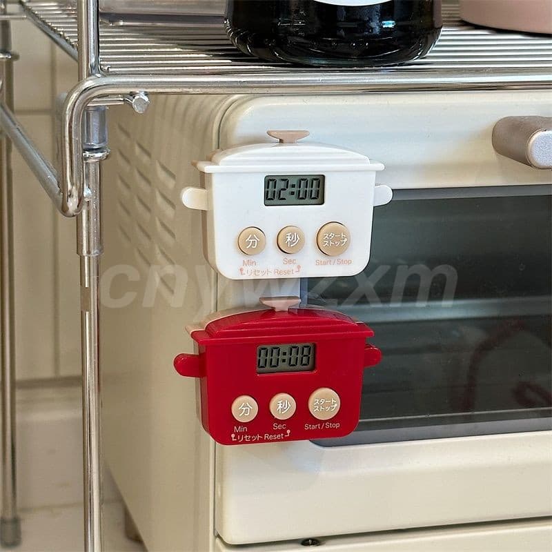 Temporizador de cozinha digital LCD magnético criativo e multifuncional, usado para cozinhar, esportes, lembretes, estud