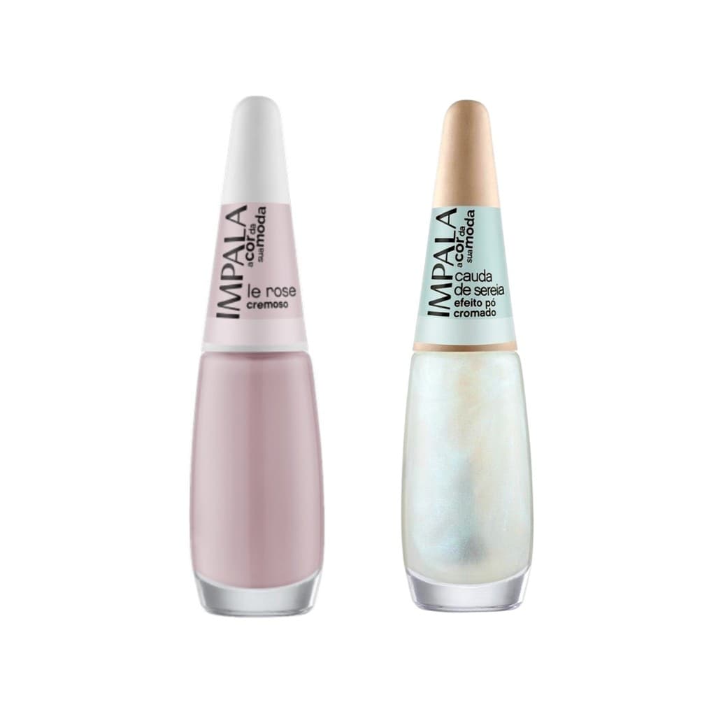 Kit Esmalte Impala A Cor da Sua Moda – 2 Cores: Le Rose e Cauda de Sereia