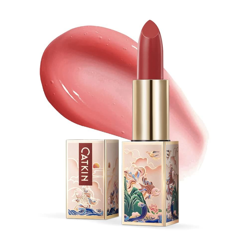 Bálsamo Labial CAIN, Brilho Labial Colorido, Super Hidratante, Cuidado Labial, Contém Vitamina E para Nutrição, Adequado