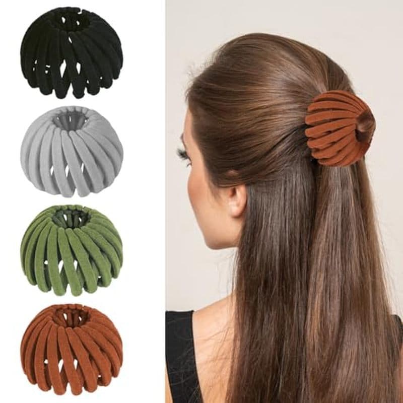 Grampo De Cabelo Mágico Bird Nest-Acessórios Expansíveis Para Fazer Coque Mulheres Suporte De Rabo De Cavalo Cabelos Fin