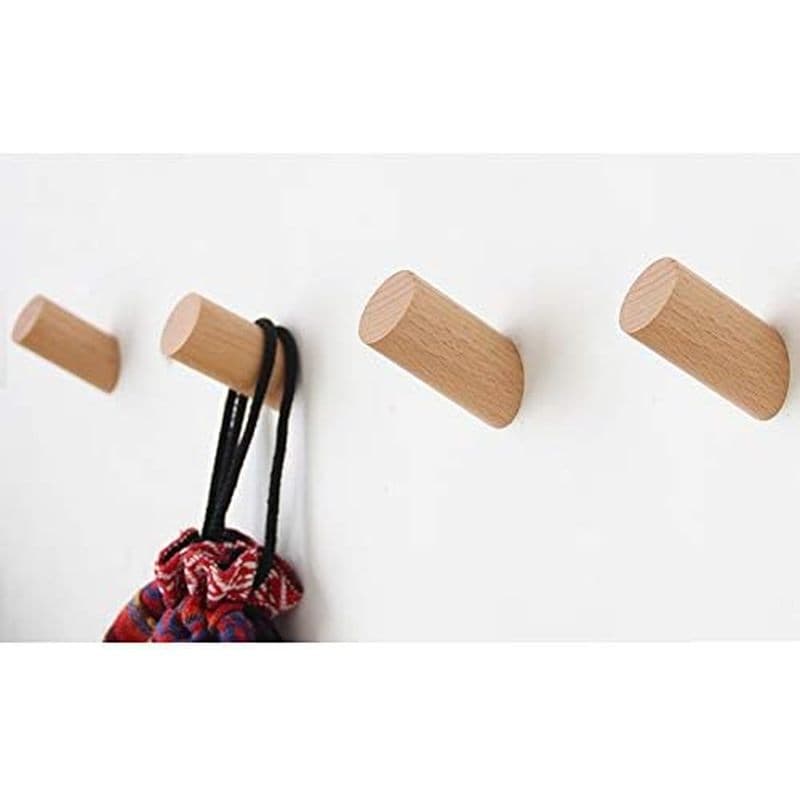 Ganchos De Parede De Madeira Felidio , 4 Casaco Montados Em Rústica Resistente Robe Gancho Chapéu Rack | Para Pendurar T