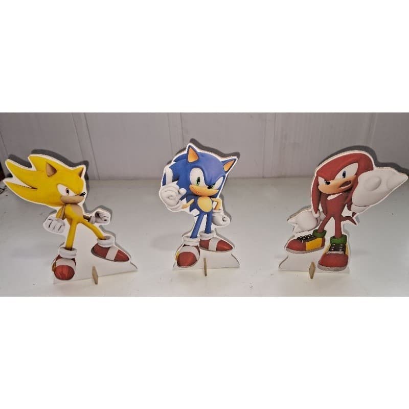 sonic display de mesa para decoração de festas
