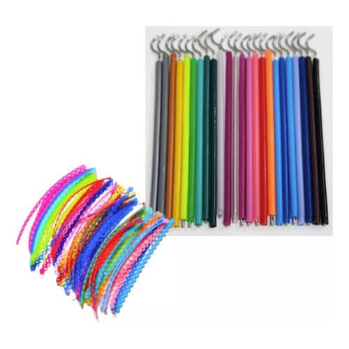 Borrachinha Aparelho 1.000 Normais + 20 Trançados (10 Pares)