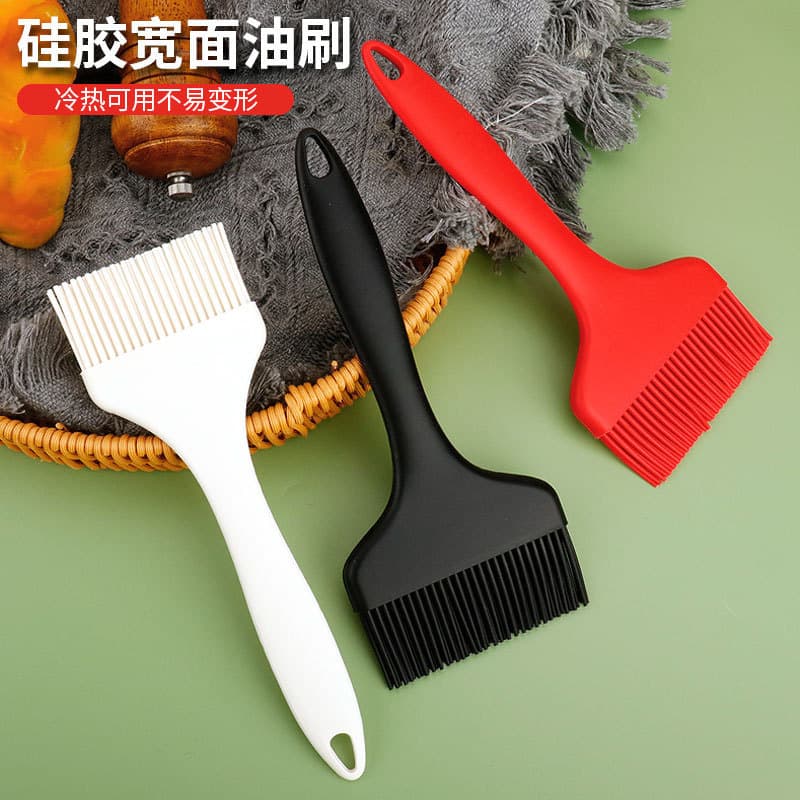 Pincel de Silicone Comercial Largo para Óleo, Pincel de Óleo Extra Grande para Panquecas e Churrasco, HM2D