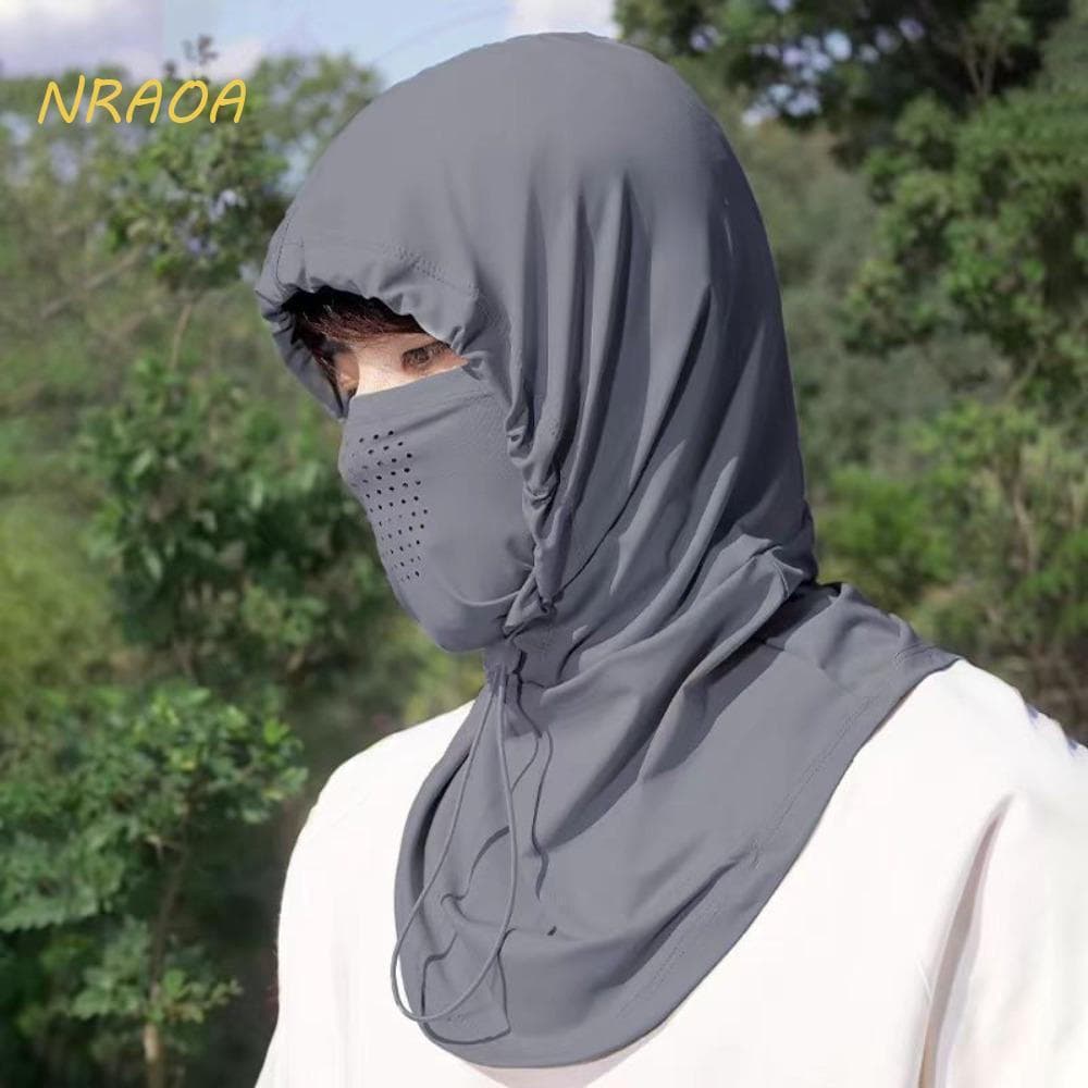Máscaras De Proteção UV Para Ciclismo NRAOA , Chapéu Balaclava Anti-De Uso Duplo Ajustável , Seda Gelada