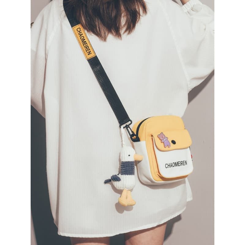Bonito pequeno saco feminino 2023 novo estilo na moda vitalidade menina estudante saco do telefone móvel estilo japonês
