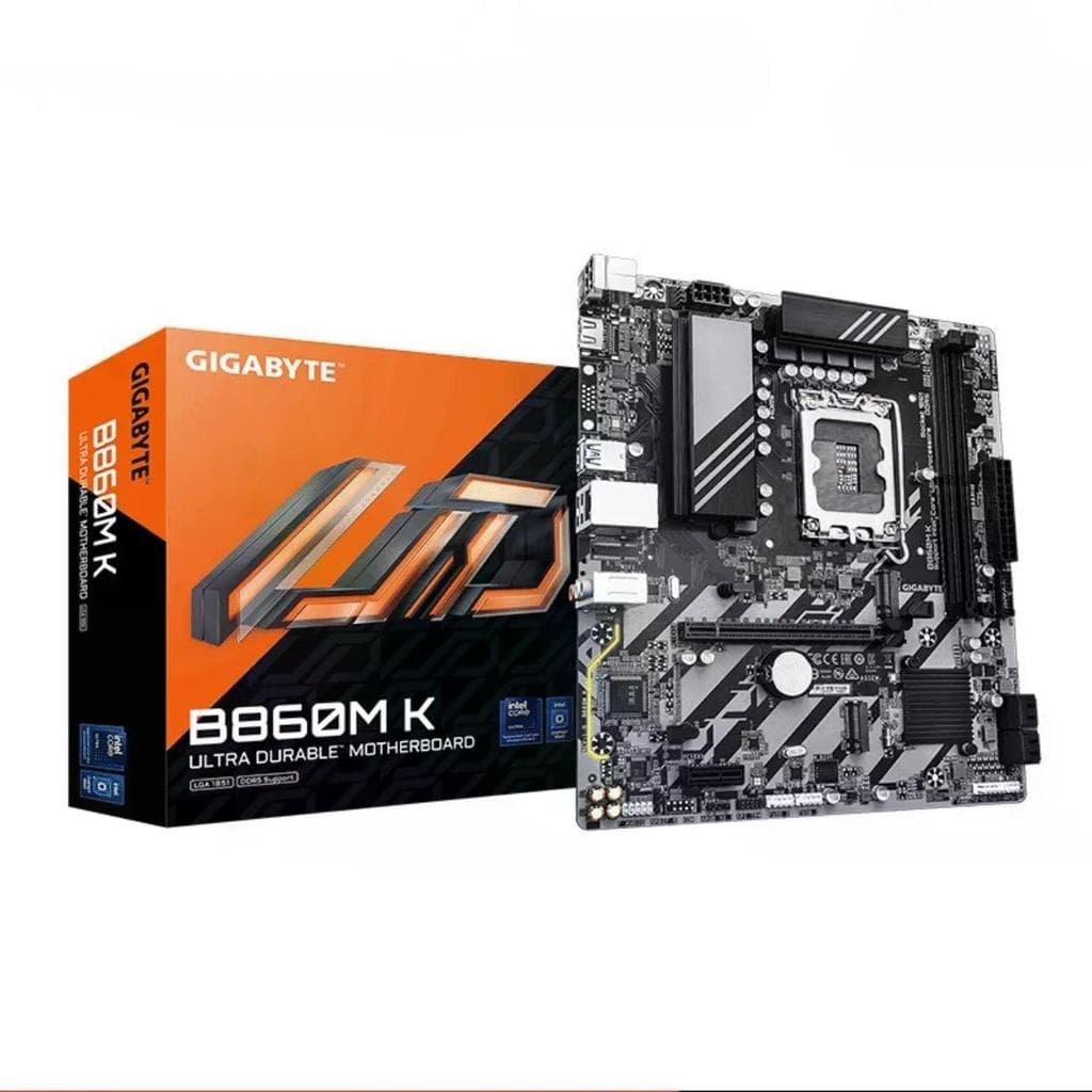 Placa Mãe Gigabyte B860M-K, LGA 1851, DDR5, mATX, 9MB86MK-00-G10