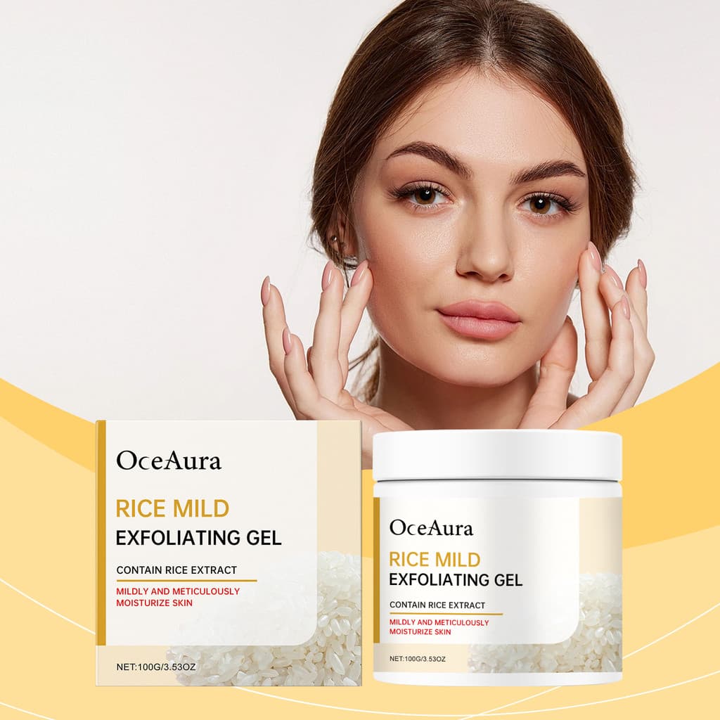 OceAura Rice Gel de Limpeza Facial Gel Rejuvenescedor Limpeza Facial Cuidados Corporais Pele Suave