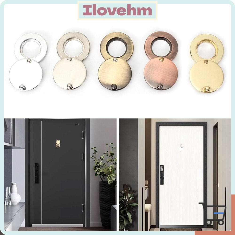 LUCKY-ILOVEHM Capas Para Visualizadores De Porta , Tampa De Privacidade Fixa De Metal Giratória Olho Mágico