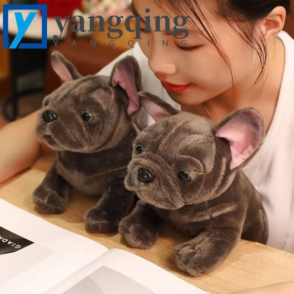 Brinquedo De Pelúcia YANGQING Bulldog , Boneca Macia De Buldogue De Algodão PP , Travesseiro Animal De Desenho Animado B