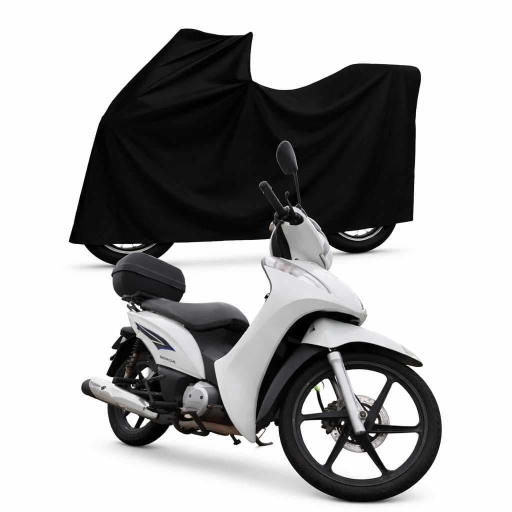 Capa De Cobrir Moto Honda Biz Com Baú Impermeavel