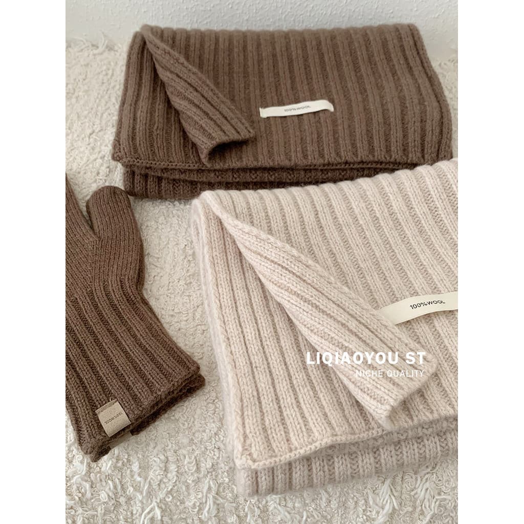 Venda limitada!100% lenço de lã australiano feminino outono inverno temperamento High-End All-Match cor sólida