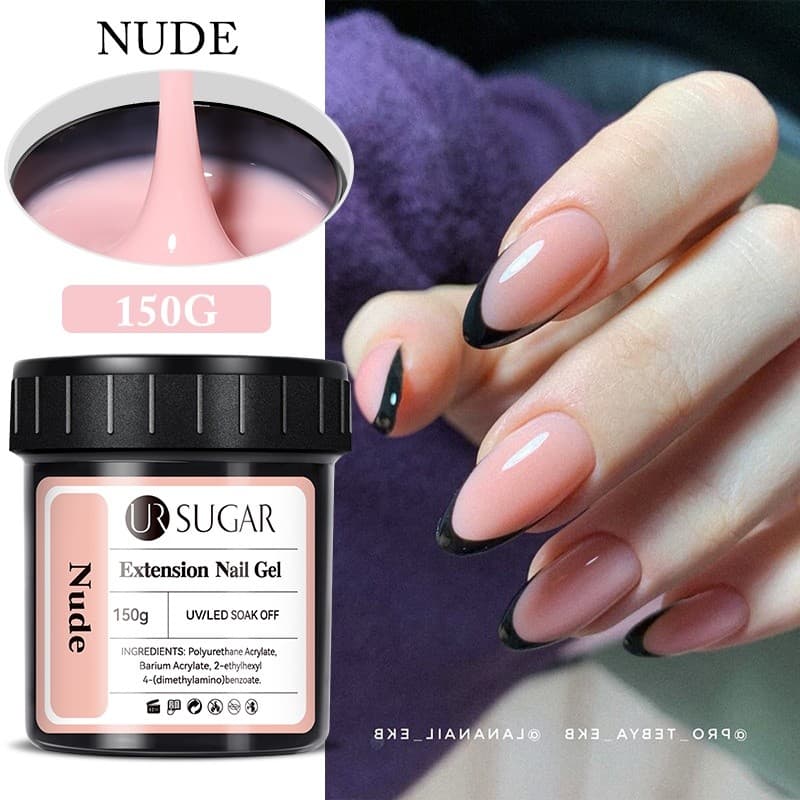 UR SUGAR 150g Gel Leitoso Branco Para Extensão Rápida Base De Borracha Neon Soak-Off UV LED Verniz Arte Em Unhas