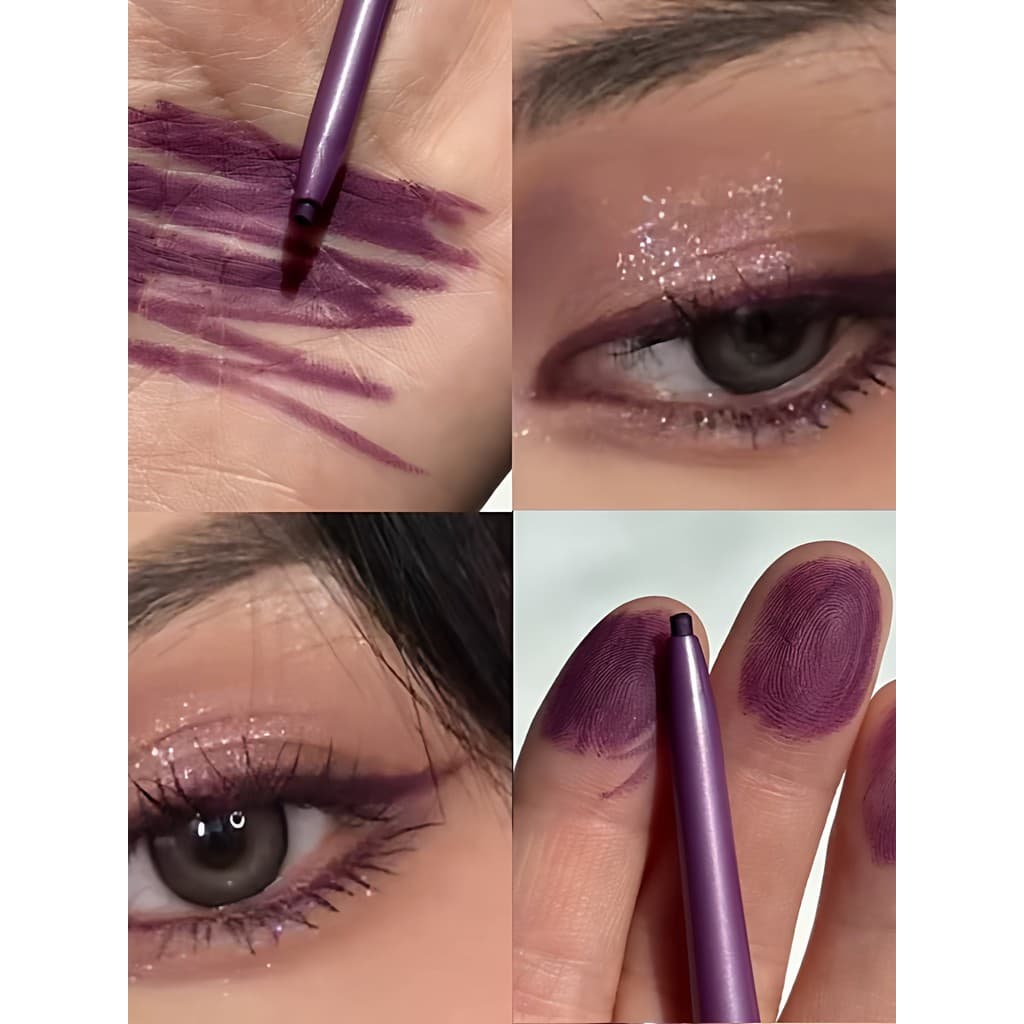 Doce Funeral Noite Escura Roxo Delineador Gel Caneta Cor Luz Europeu Americano Ultrafino À Prova D 'Água Não Mancha Deli