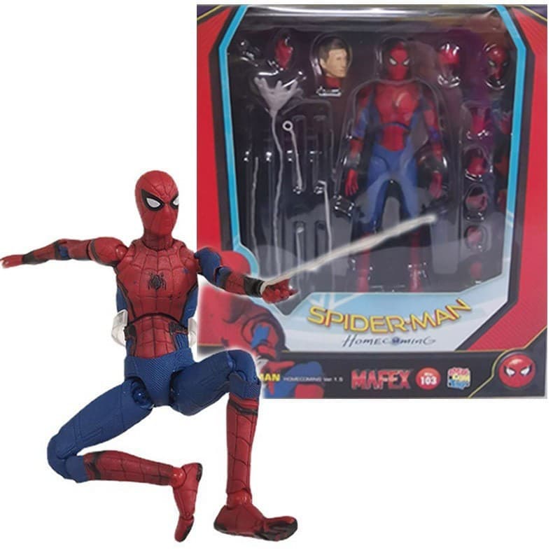 MAFEX 103 Homem-Aranha Retorno Homem Aranha Edição Deluxe Boneca Modelo Móvel