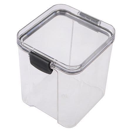 Pote Hermético Acrílico 850ml quadrado Transparente da Clink