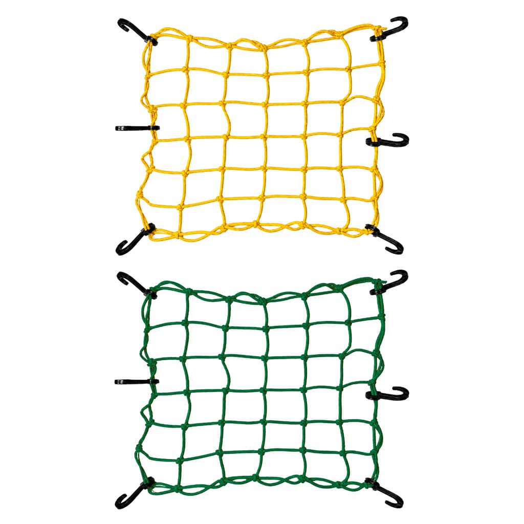Rede Elástica Redinha Para Moto Verde Amarela Brasil 35x35