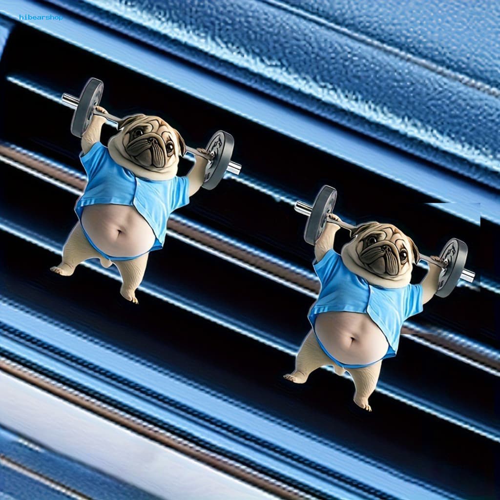 Festive Dog Car Hanging Ornament Pendant Adorable Mirror Charm for Christmas Decor 6 Pcs Acrylic Ornaments for Window Ba