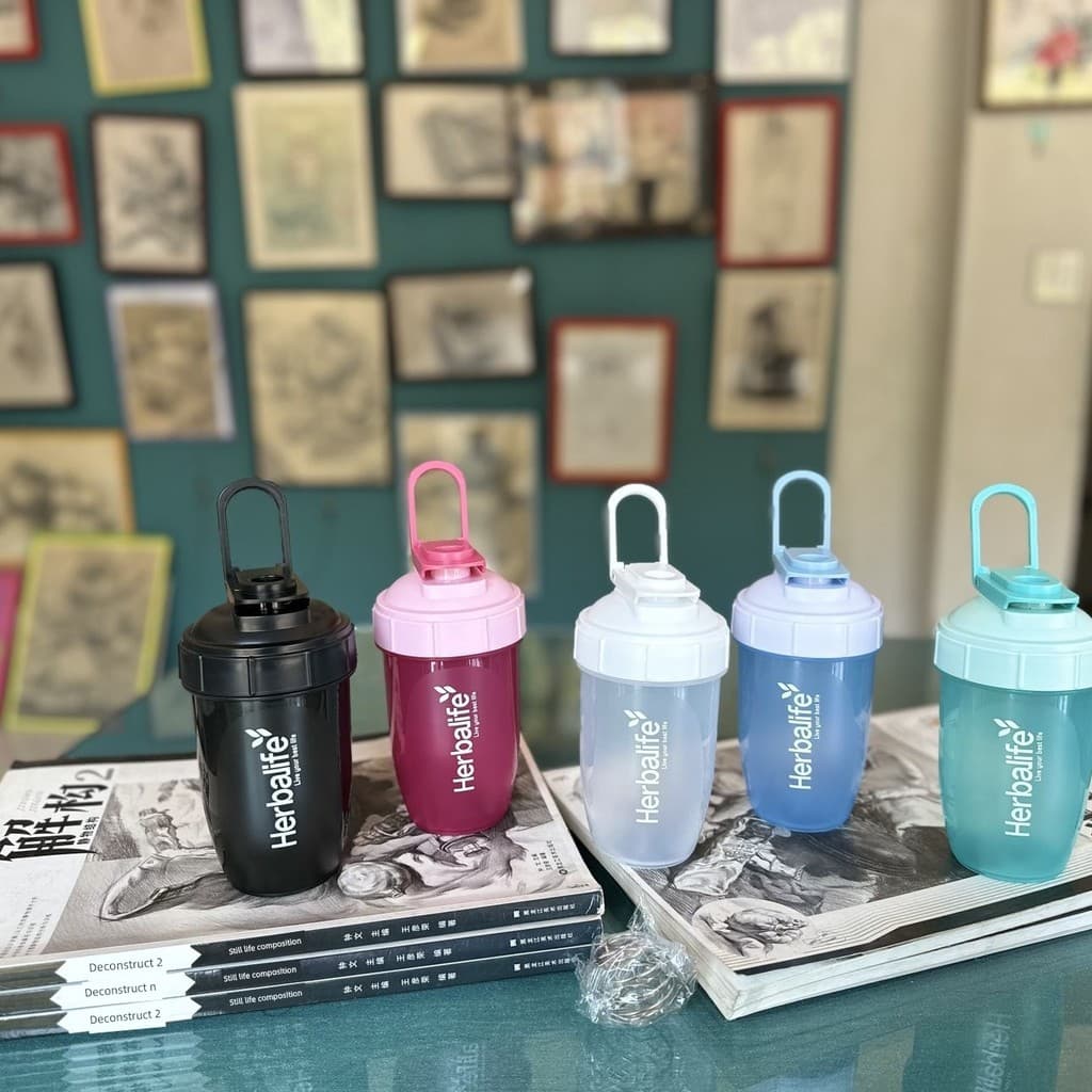 Combolai esportes Fitness proteína em pó Shaker copo portátil grande capacidade mexendo bola copo de água selado à prova
