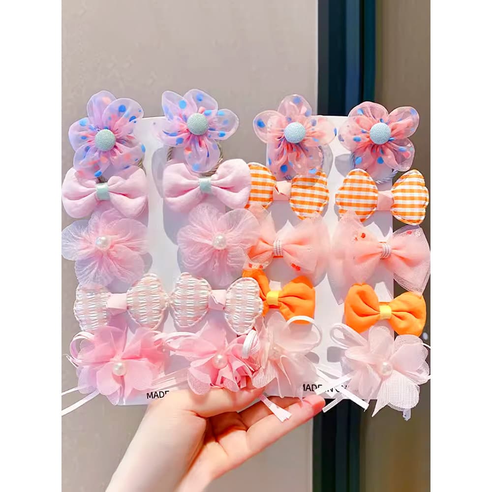 Crianças arco grampo de cabelo menina princesa Super fada tecido flor clipe menina cabelo quebrado franja não machuca o