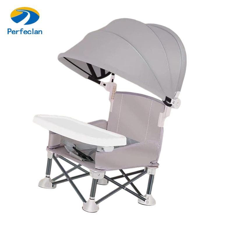 Perfeclan Assento Elevatório Para Bebê Cadeira Alta Confortável Prático Com Bandeja Removível De Acampamento Parque Cami
