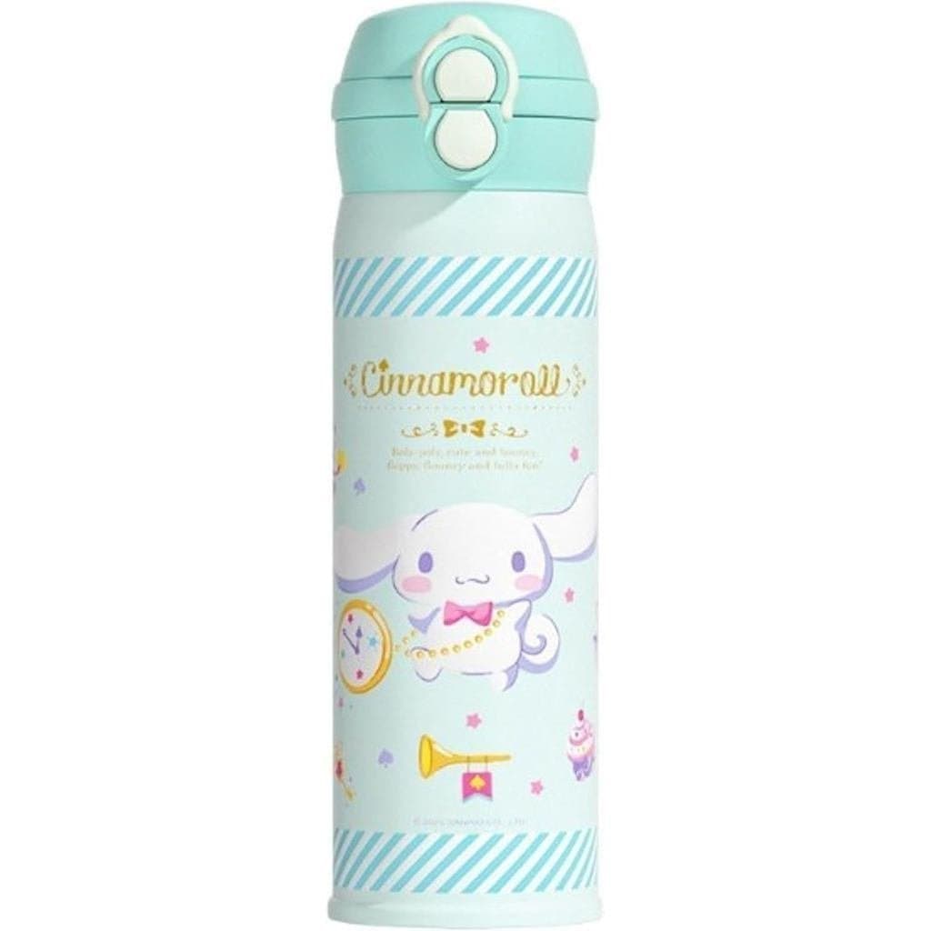 Garrafa térmica de aço inoxidável Cinnamoroll (com bico e canudo) 480ml