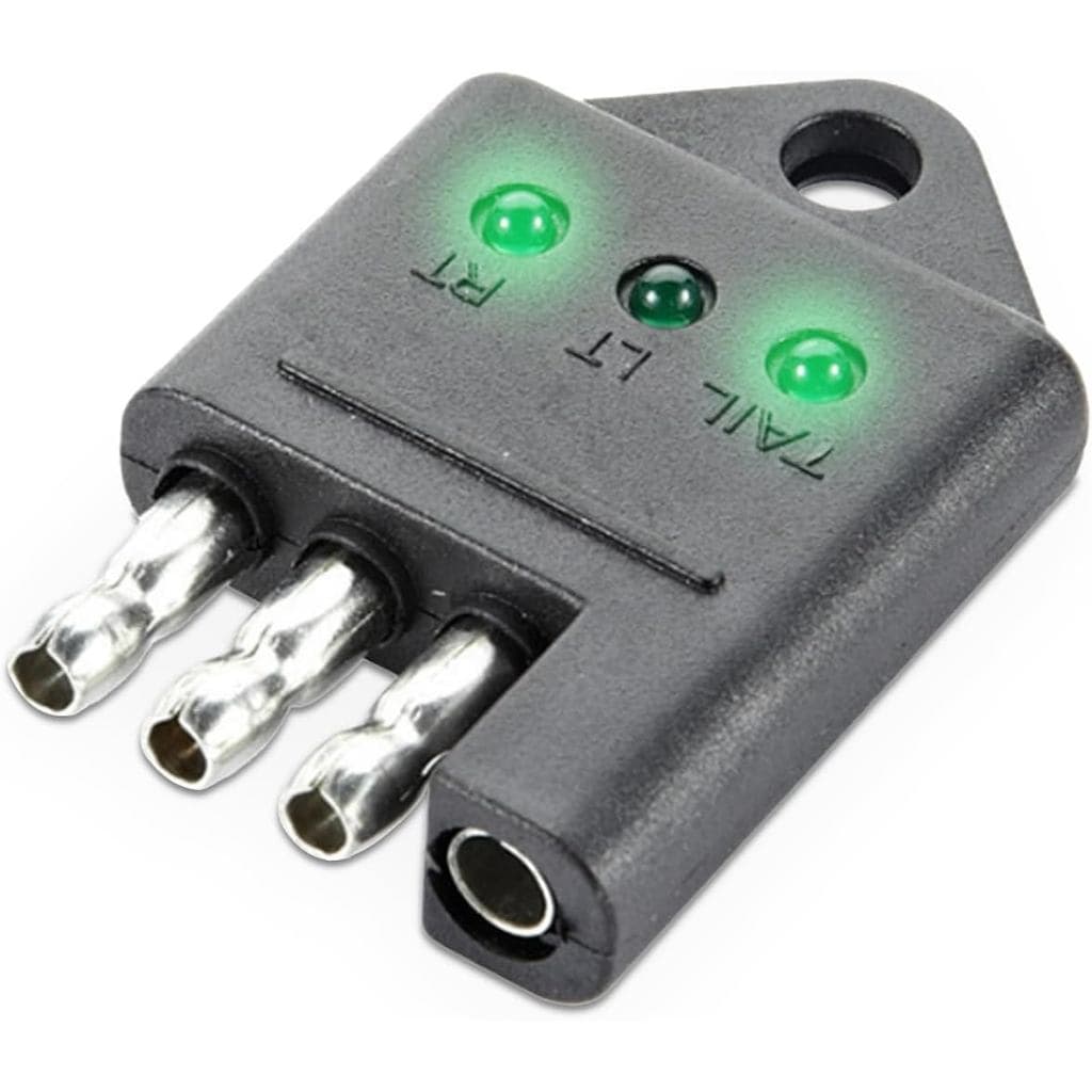 Testador de Conector de Reboque de 4 Pinos, Testador de Circuito de Reboque de 4 Vias com Indicadores LED, Testadores de