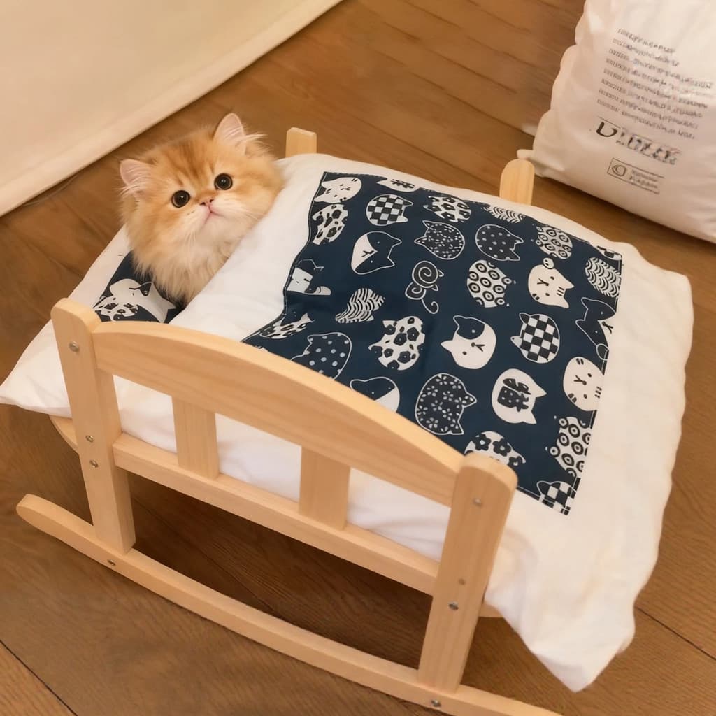 Cama de gato inverno quente Semi-fechada dormir cama de segurança para gatos sono profundo canil cama de gato