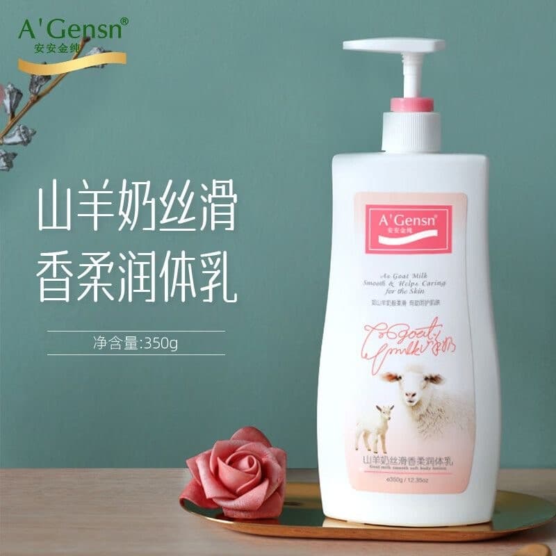 Anjin puro leite de cabra fragrância sedosa loção corporal macia hidratante loção corporal hidratante azeite lavanda loç